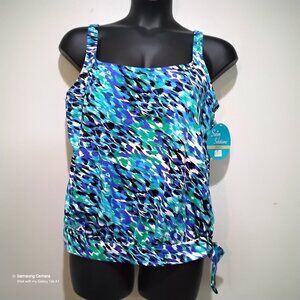 Swim Solutions Side Tie Maternity Padded Tankini Separates Mix & Match NWT 20